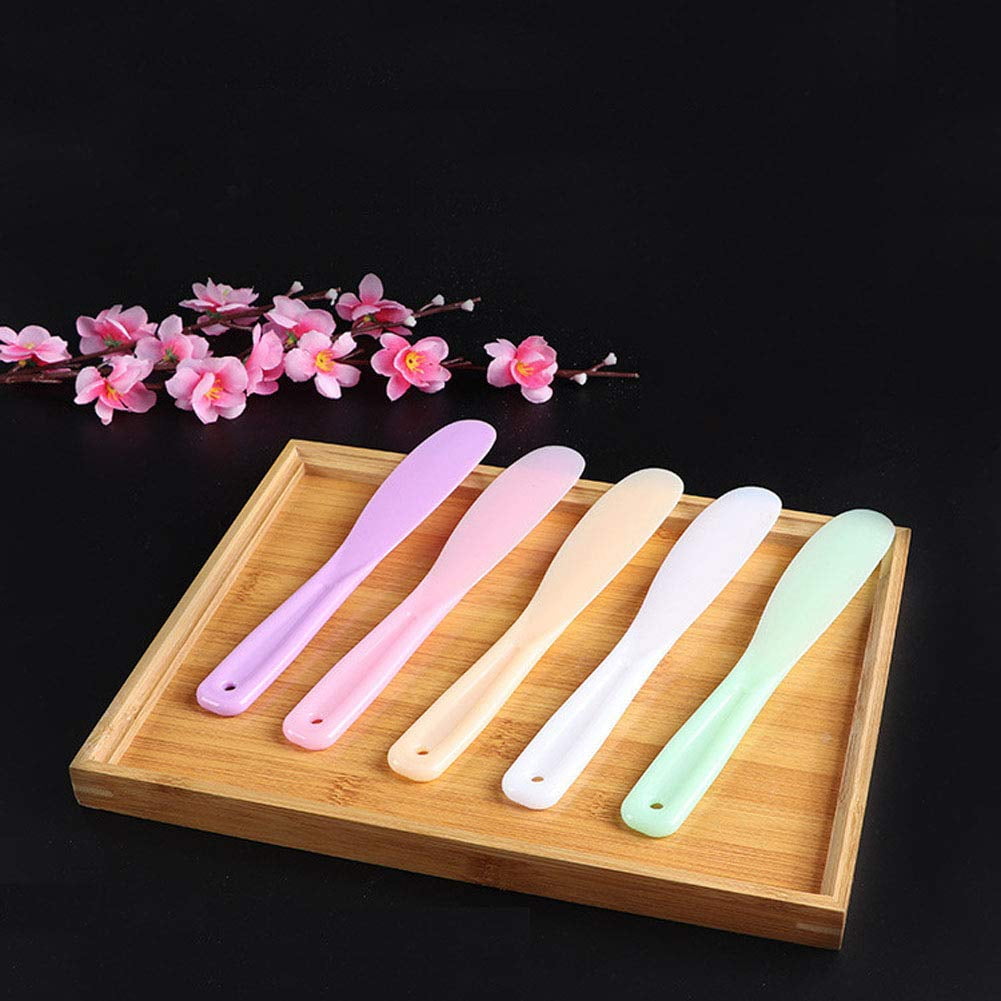 BZUEPRS 6Pcs Plastic Cosmetic Spatula Candy Color Reusable Cosmetic Mask Mixing Spoon Scoops Spatulas Stick Applicator Beauty Spa Makeup Too - Image 6