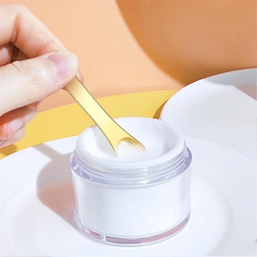 3 Pack Metal Makeup Spatula Makeup Spoon Mini Eye Cream Applicator Beauty Spoon for Facial Cosmetic Tiny Spatulas for... - Image 4