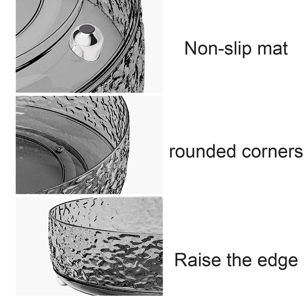 HomeKingdee 360° Rotating Makeup Organizer Perfume Lazy Susan, Spinning Skincare Storage for Dresser and Bathroom Cou... - Image 6