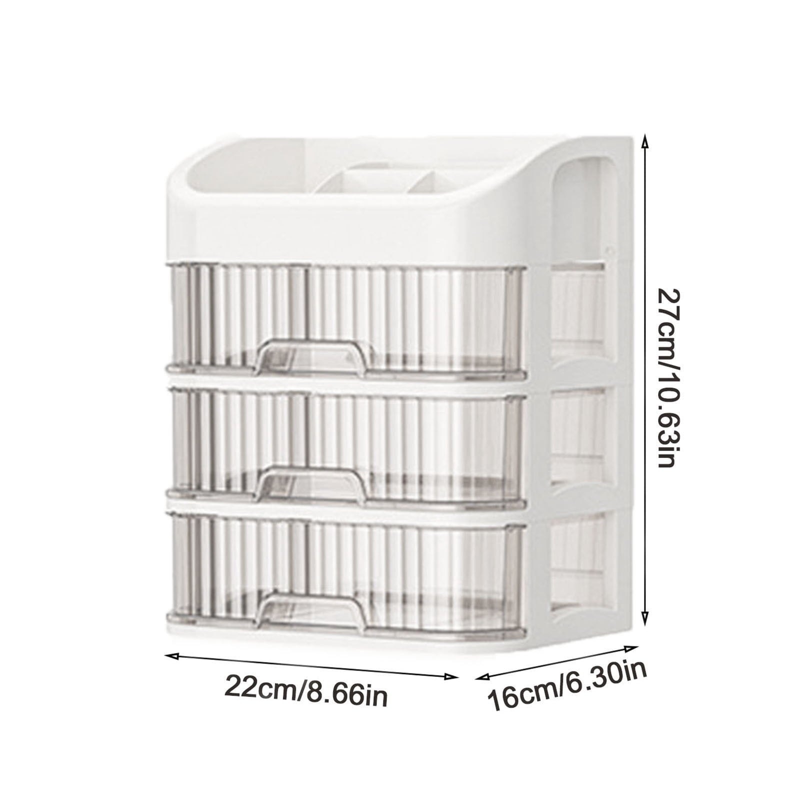 Blueek Cosmetic Organizer for Vanity Skincare, Makeup Organizer for Bathroom Countertop Vanity, Skin Care Product Jewelry Storage Box. - Image 3