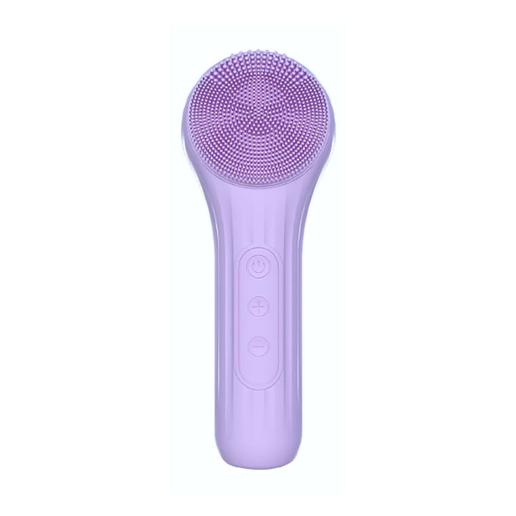 Rechargeable Heated Silicone Facial Brush - Vibrating Exfoliating & Deep Cleansing Massage Tool - Image 3