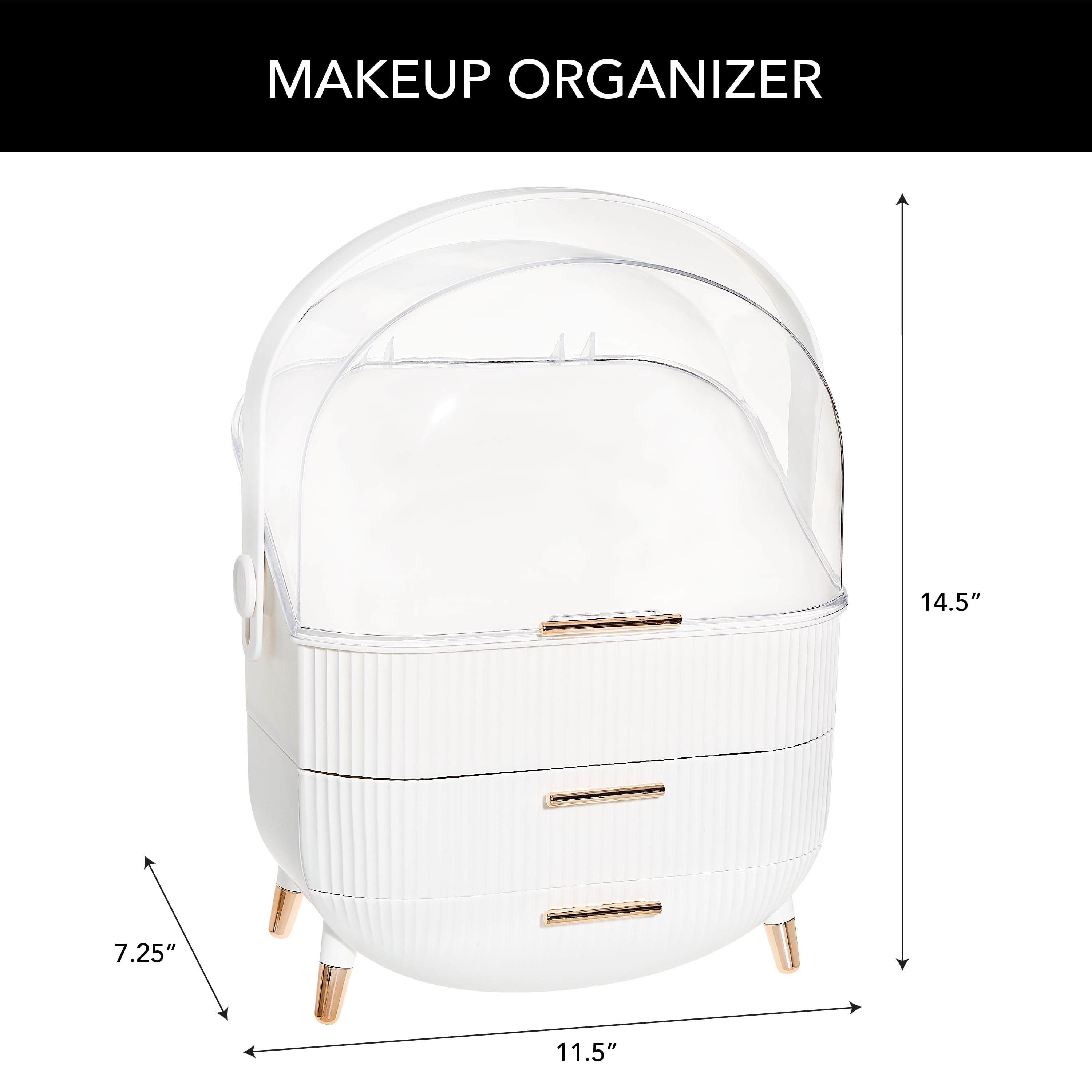 Makeup Organizer Skincare Organizers - Cosmetic Display Cases with Transparent Cover, SkinCare Organizers for Bathroo... - Image 2