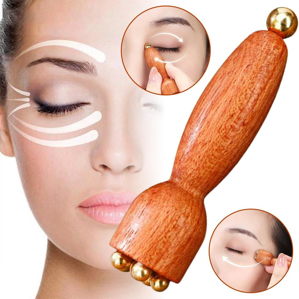 Seedpod Beauty Brass & Rosewood Facial Gua Sha Tool Eye Relaxation - Image 2