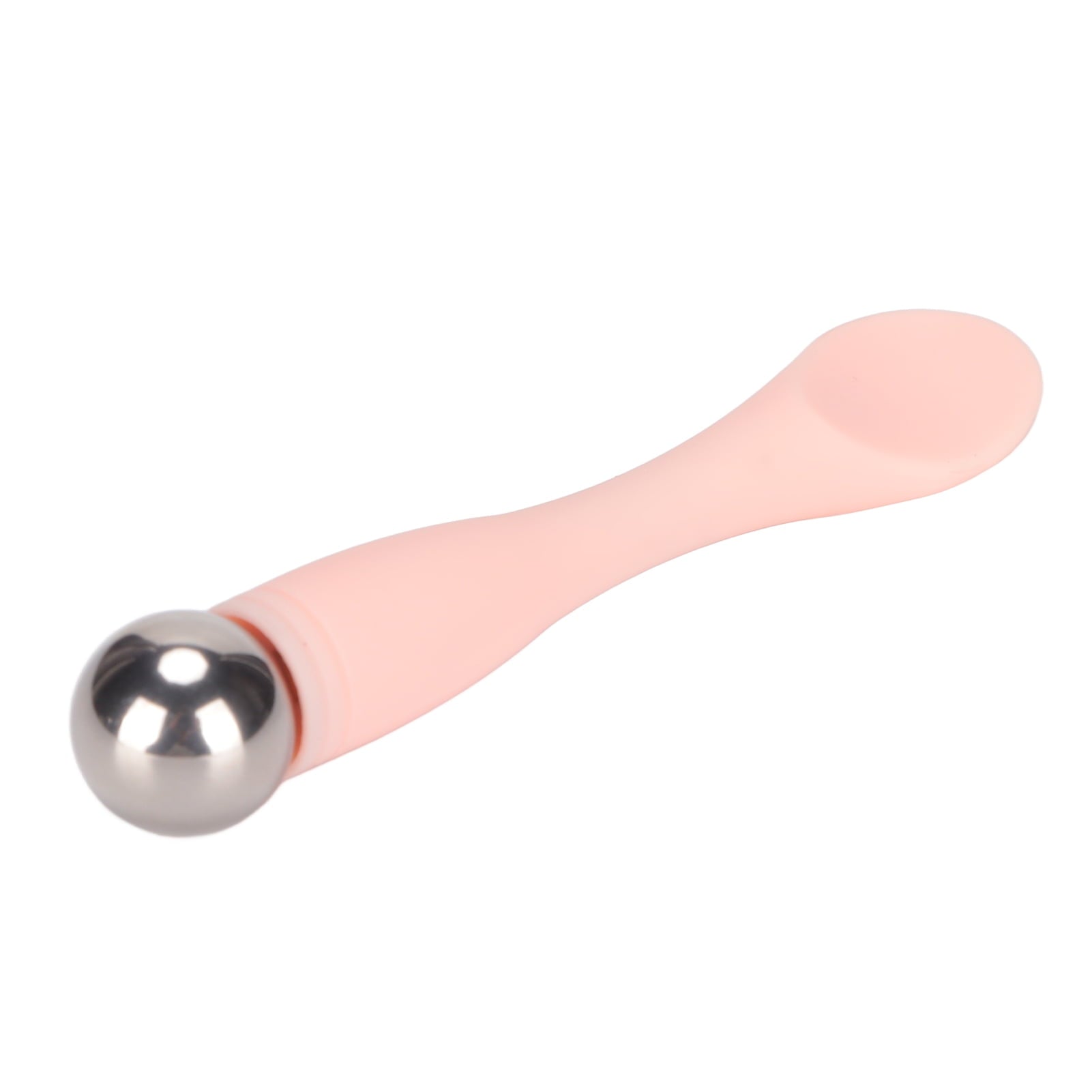 Eye Cream Applicator Wand Stick, Pink Silicone & Stainless Steel Massage Roller Tool to Reduce Dark Circles, Puffines... - Image 4