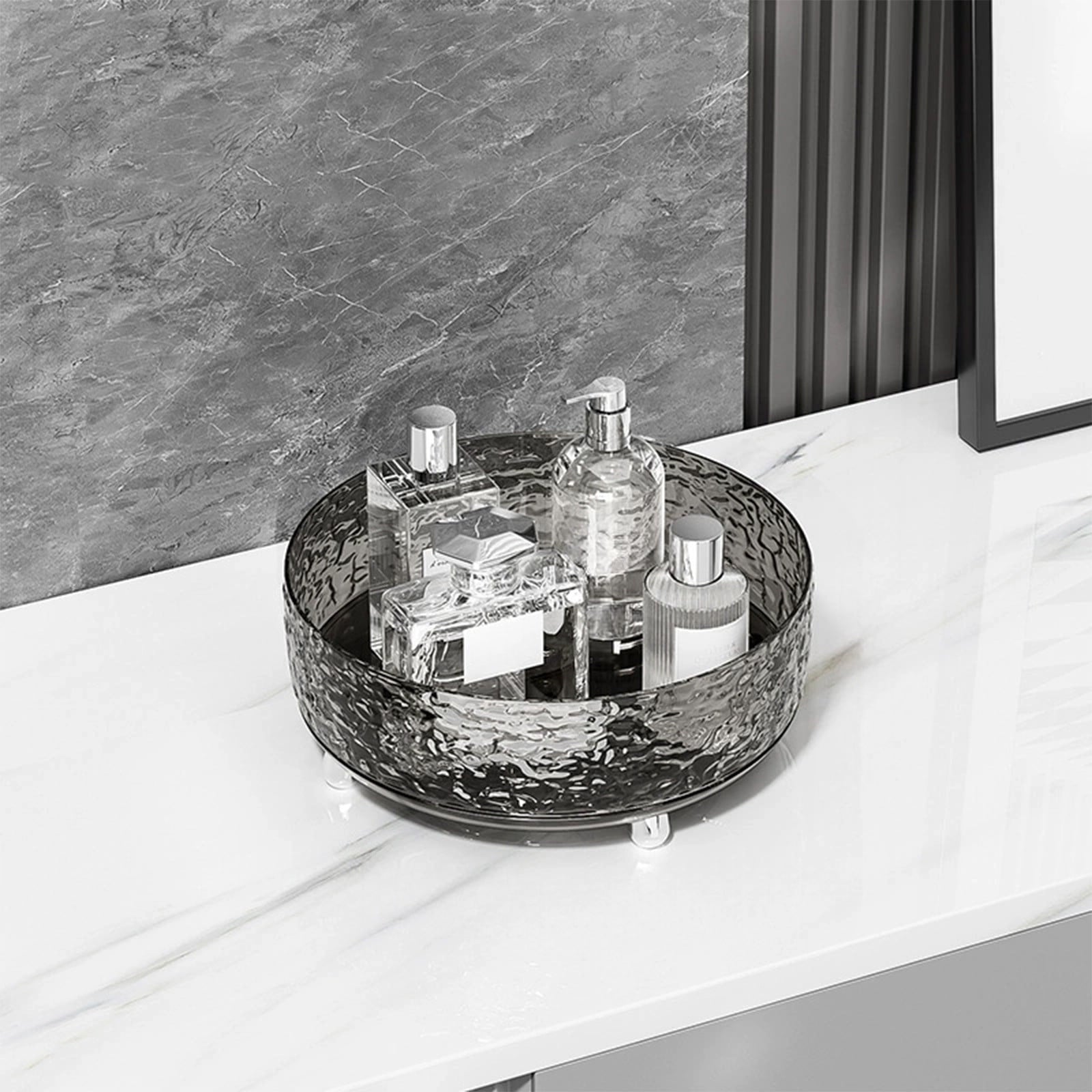 HomeKingdee 360° Rotating Makeup Organizer Perfume Lazy Susan, Spinning Skincare Storage for Dresser and Bathroom Cou... - Image 4