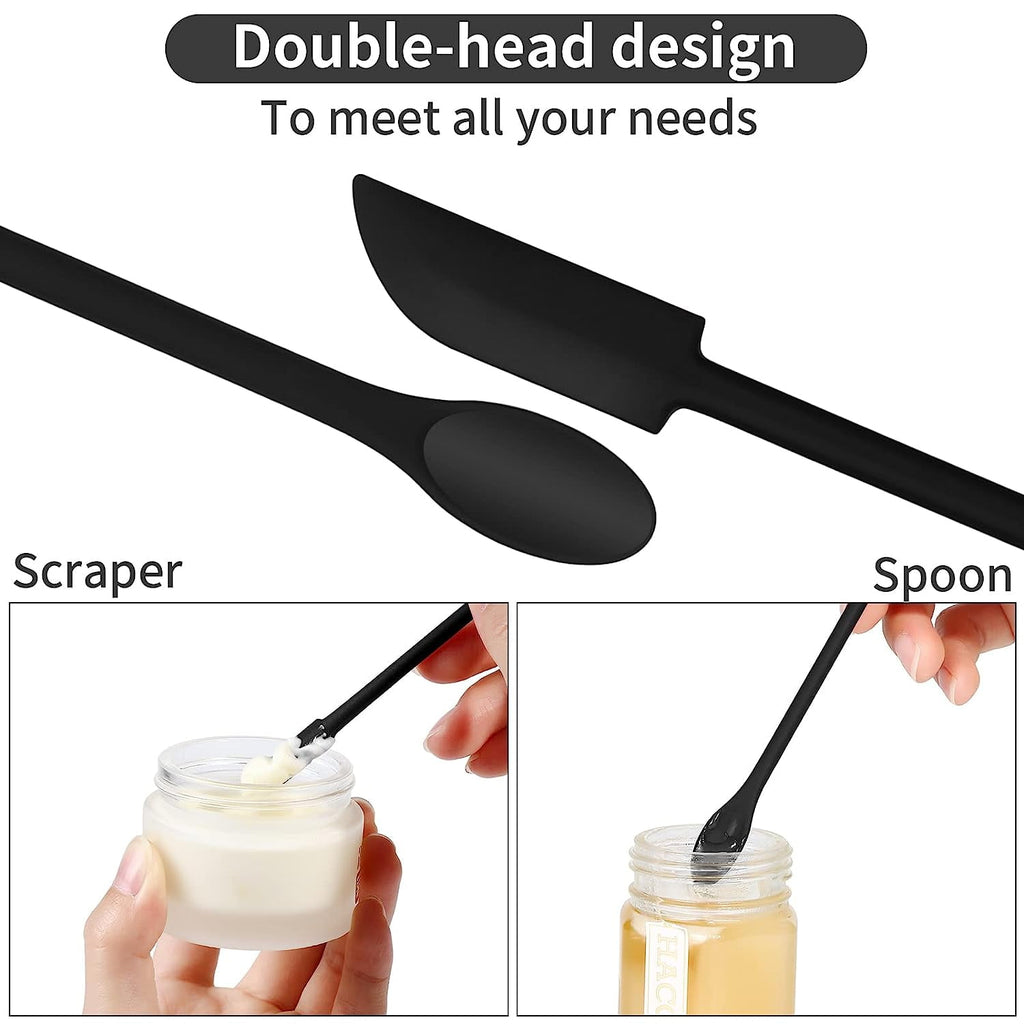 Mini Silicone , Make Up Tool, Mini for Cosmetics, Last Drop , s to Get Last of Out, Jar Scraper , Mini , Black - Image 4