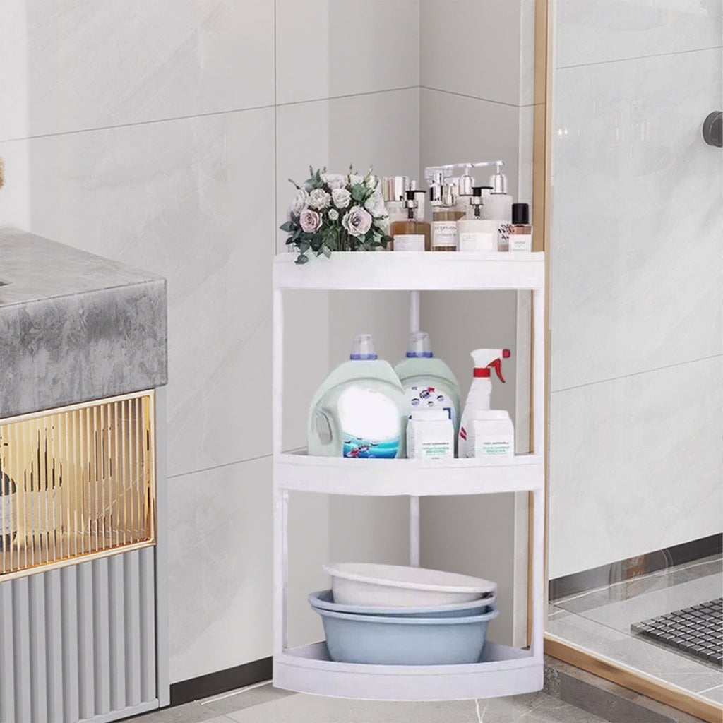 Miogawg Corner Bathroom Counter Organizer, Vanity Organizer Corner Shelf, Skincare, Makeup Countertop Organizers, Kitchen, Bathroom Counter - Image 6
