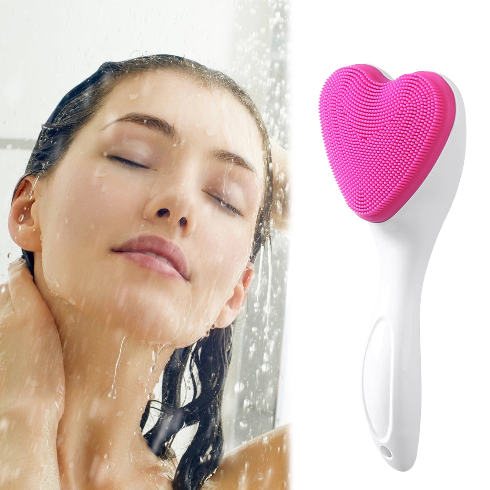 Facial Cleansing Brush Deep Pore Cleanser Tool with Gentle Exfoliating for Makeup Removal and Skin Beauty - Image 2