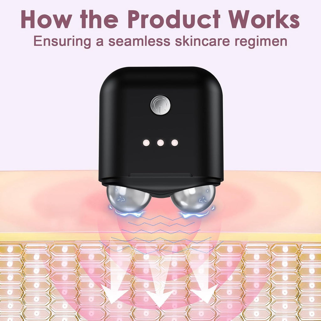 Microcurrent Facial Device, Mini Microcurrent Face Lift Device for Face Lifting and Facial Sculpting, Portable Facial Roller Massager Tool f - Image 5