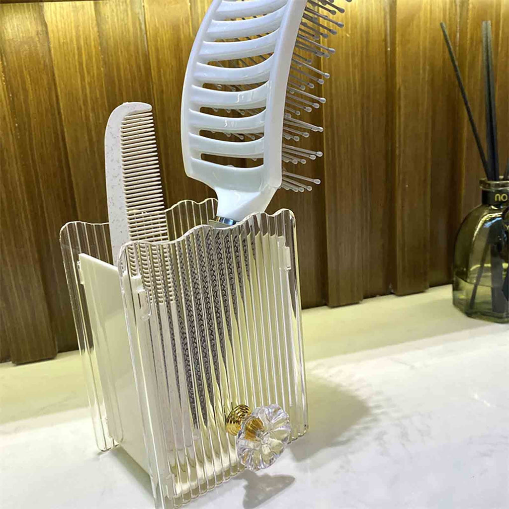 Makeup Organizer for Vanity, Countertop Storage Skincare Organizers Countertop, Cosmetic Display Case with Perfume Tr...