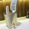 Makeup Organizer for Vanity, Countertop Storage Skincare Organizers Countertop, Cosmetic Display Case with Perfume Tr...