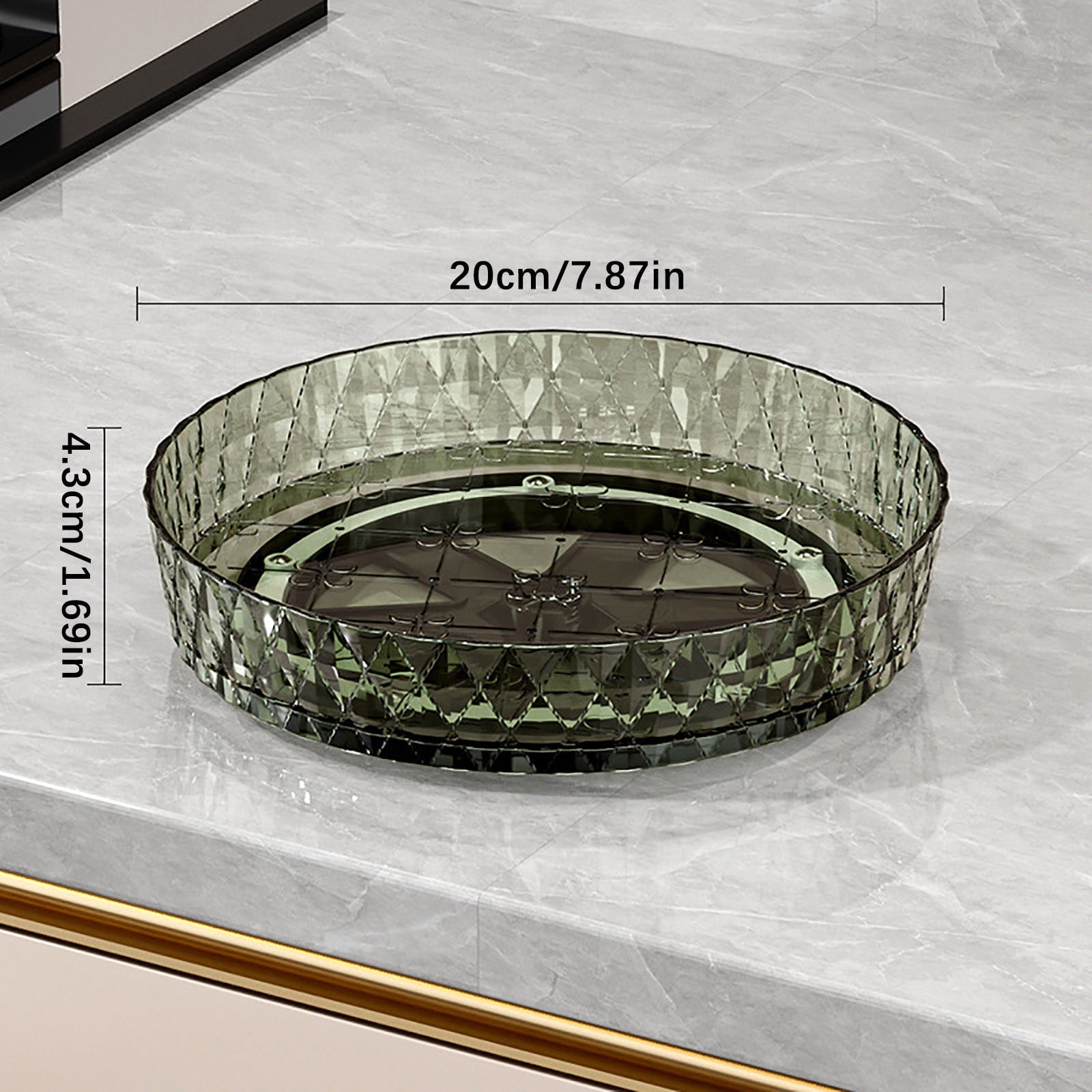 Rotating Makeup Organizer for Vanity, High-Capacity Skincare Clear Make Up Storage Perfume Organizers Cosmetic Dresser Organizer Countertop - Image 2