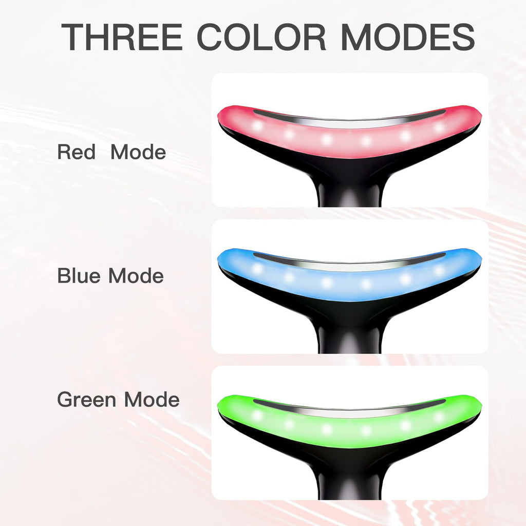 Neck Face Beauty Device, Vibration Face Massager, 3 in 1 Face Sculpting Tool Facial Massager for Double Chin, Thermal... - Image 3