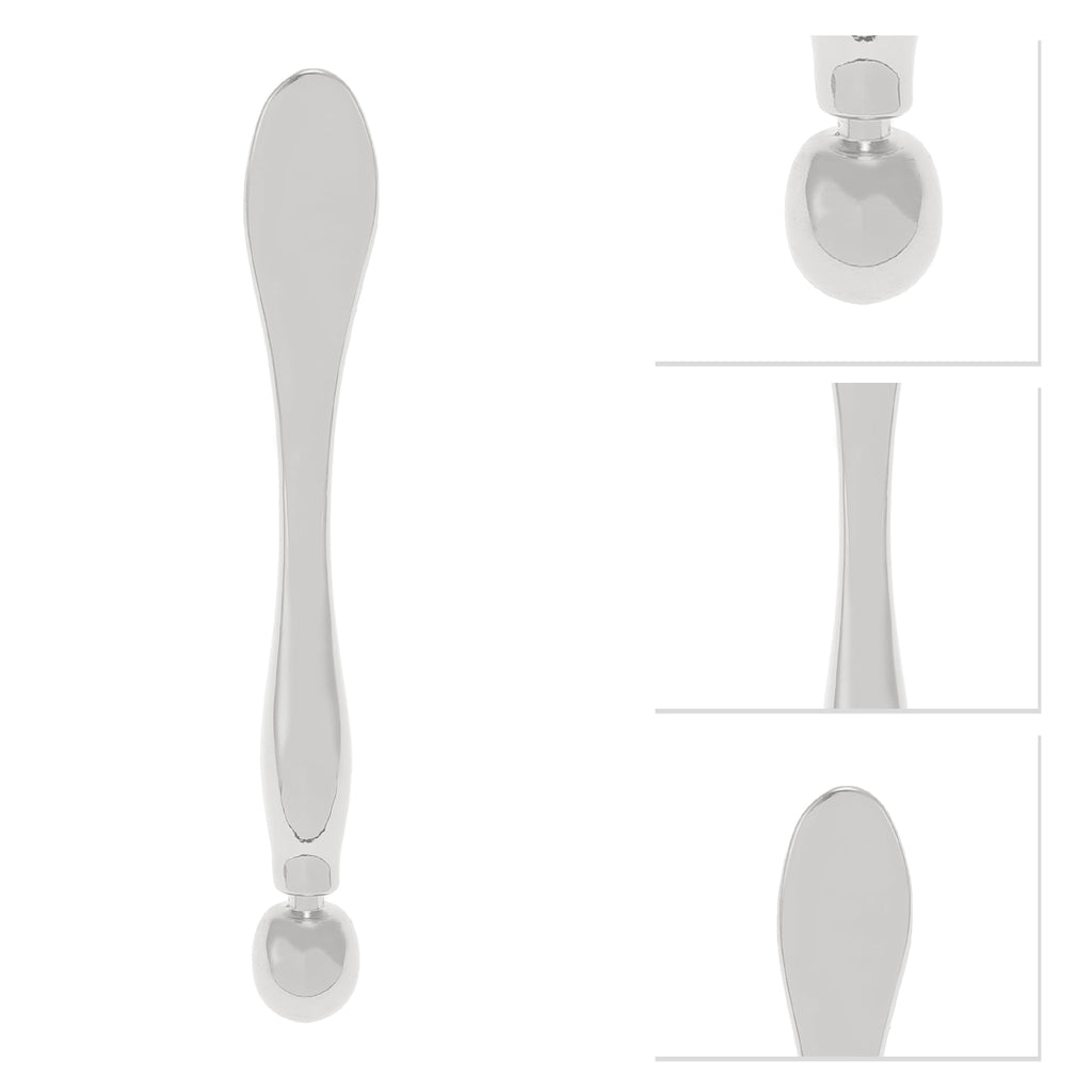 Unique Bargains 1 Pc Convenient Facial Roller for Vacation Travel Bathing Large Silver Tone Zinc Alloy - Image 3