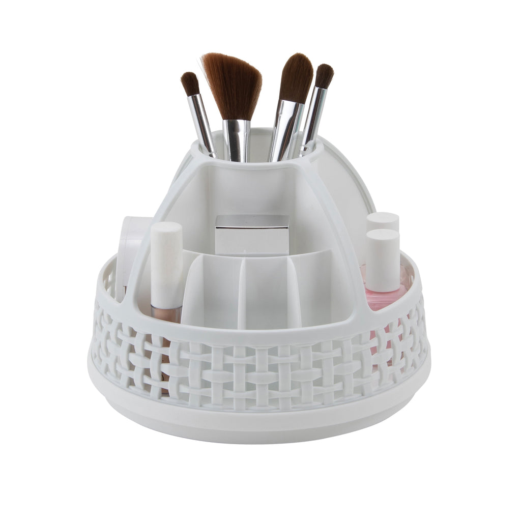 Thinkspace Beauty Rotating Cosmetic Organizer, White - Image 2