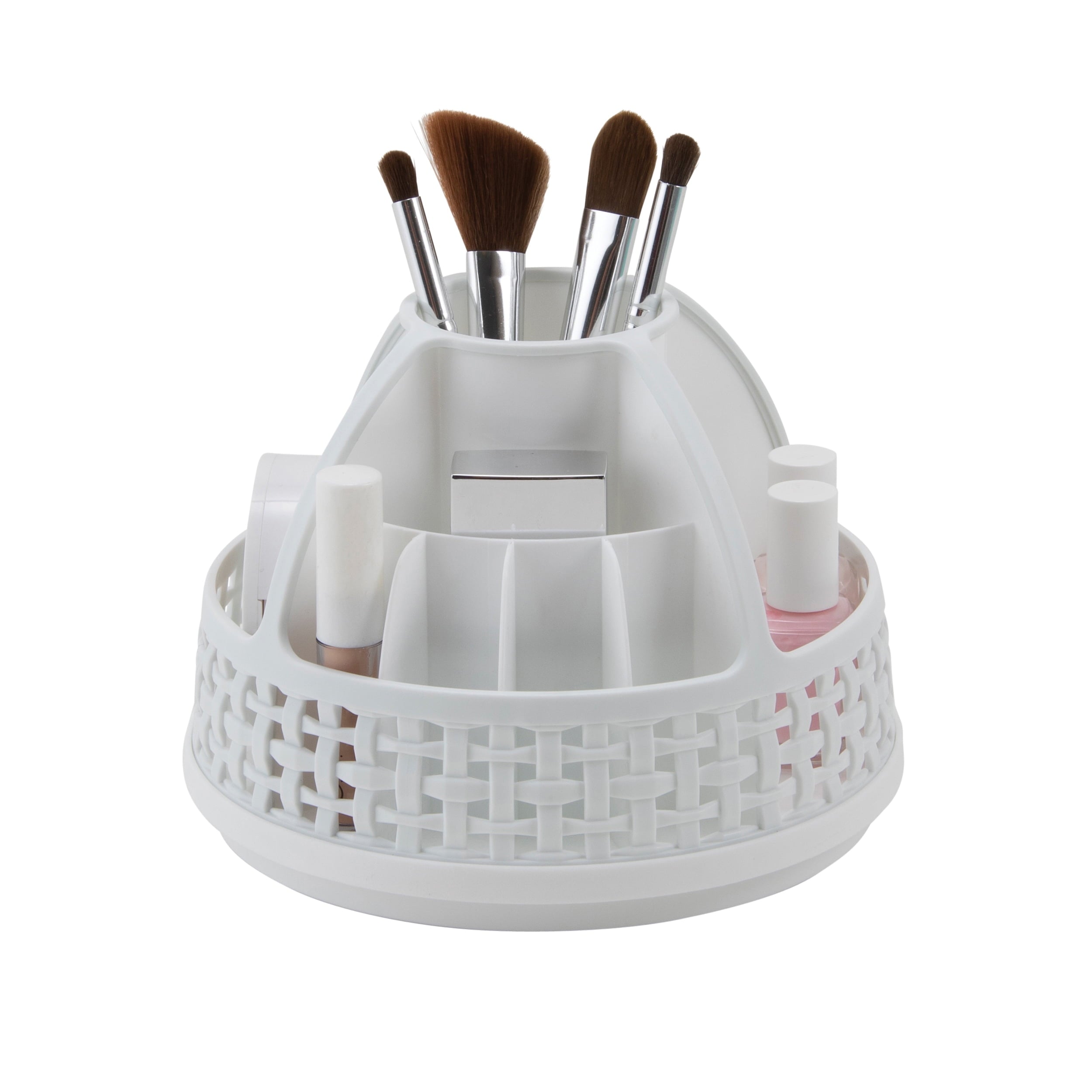 Thinkspace Beauty Rotating Cosmetic Organizer, White - Image 2