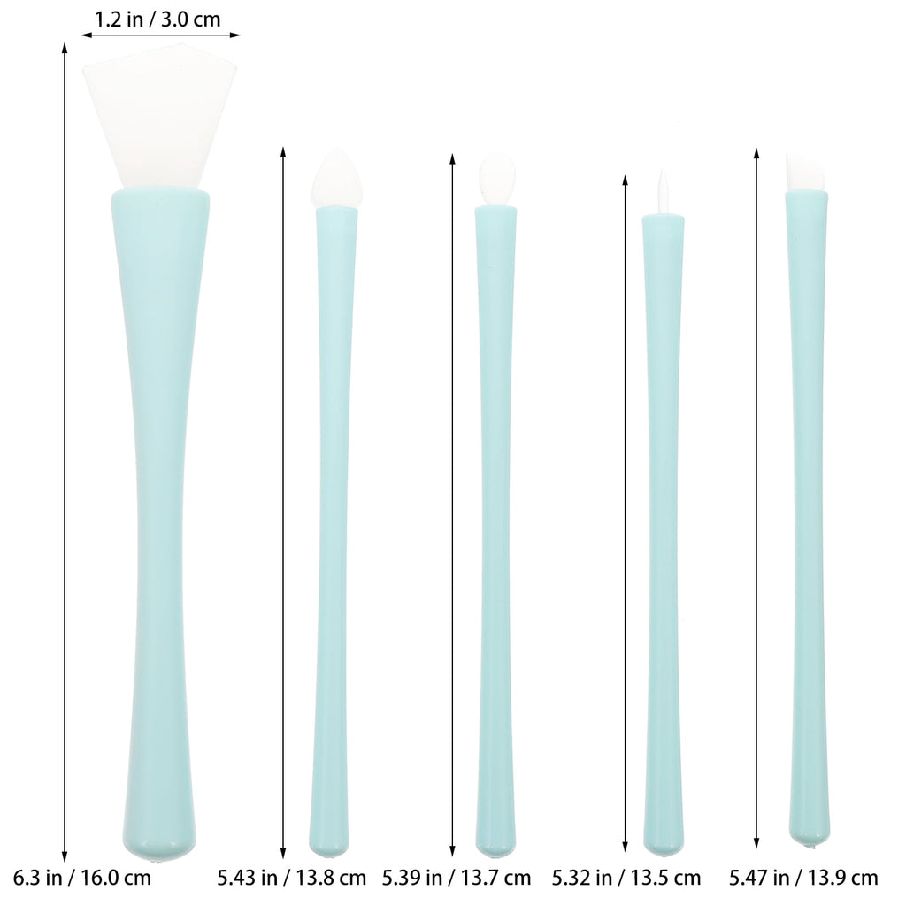LULULION 2Sets Lip Liner Brush Eyeliner Applicator Silicone Brush for Home Use - Image 2