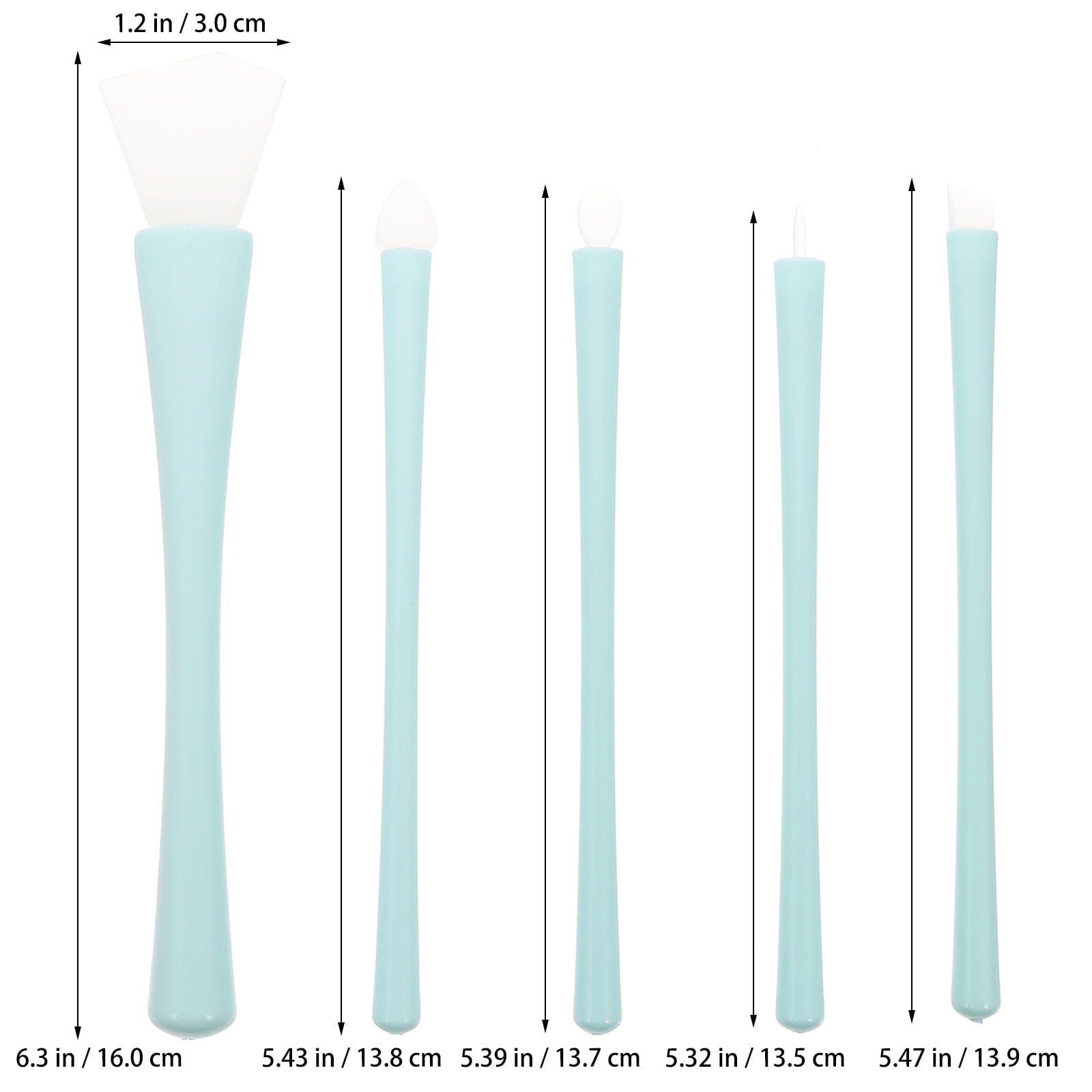LULULION 2Sets Lip Liner Brush Eyeliner Applicator Silicone Brush for Home Use - Image 2