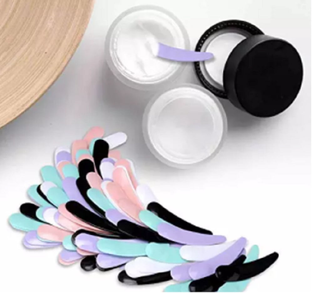 100-Pack Mini Makeup Mask Spatulas Disposable Curved Cosmetic Scoops for Hygienic Application of Facial Creams, Masks... - Image 6
