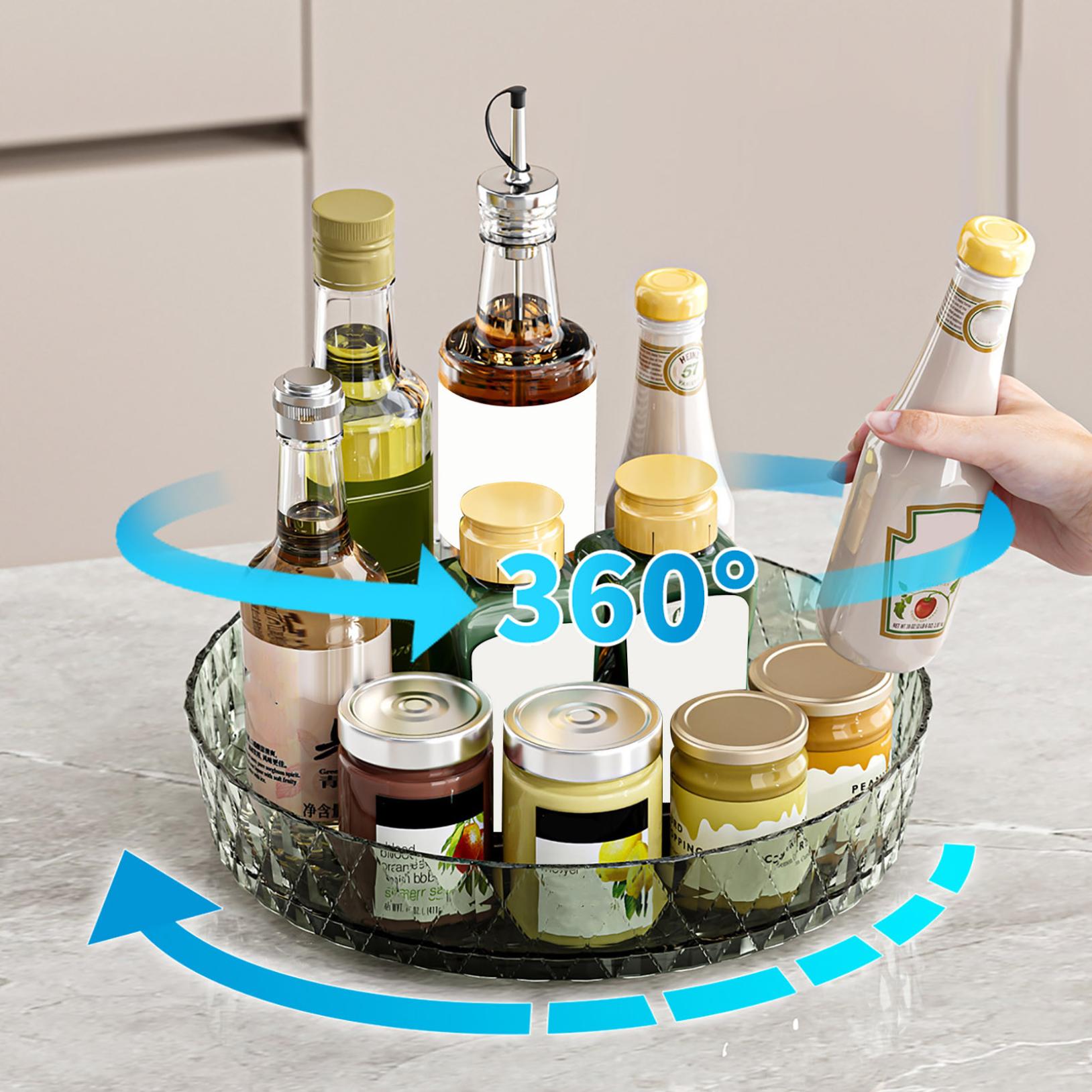 Makeup Perfume Organizer Tray 360°Rotating Lazy Susan,Spinning Organizer And Skincare & Cosmetics Storage With Large ... - Image 4