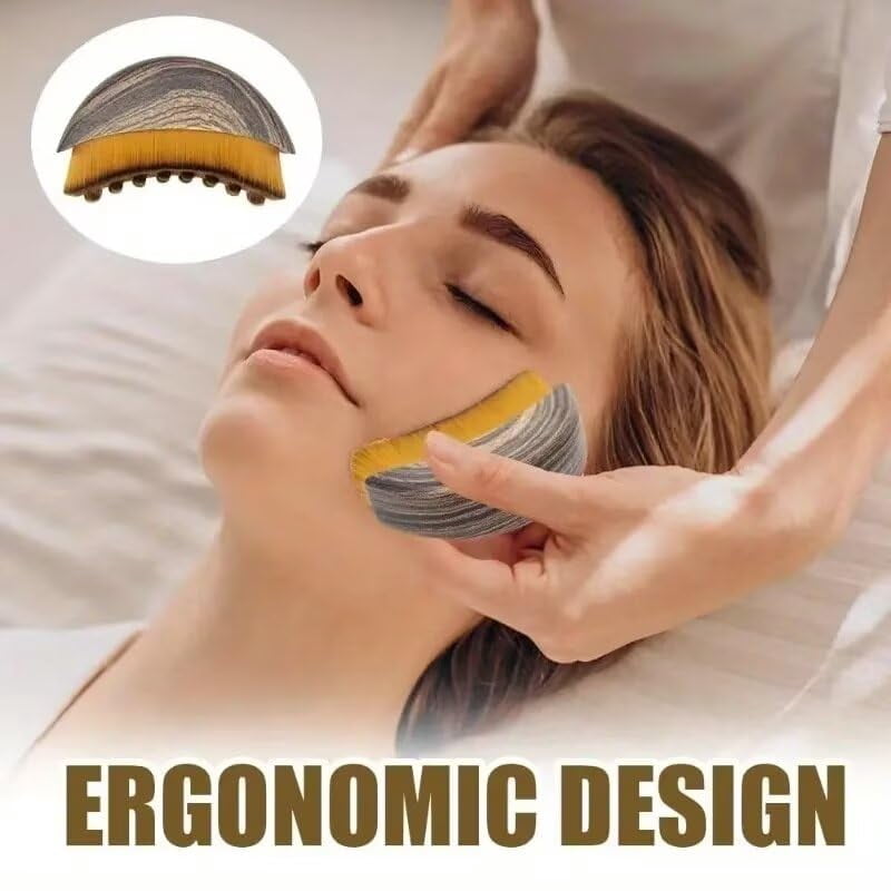 Lymphatic Contour Brush Facial Brush, Soft Bristle Face Brush for Jawline Sculpting Skincare Application Gentle Daily... - Image 6