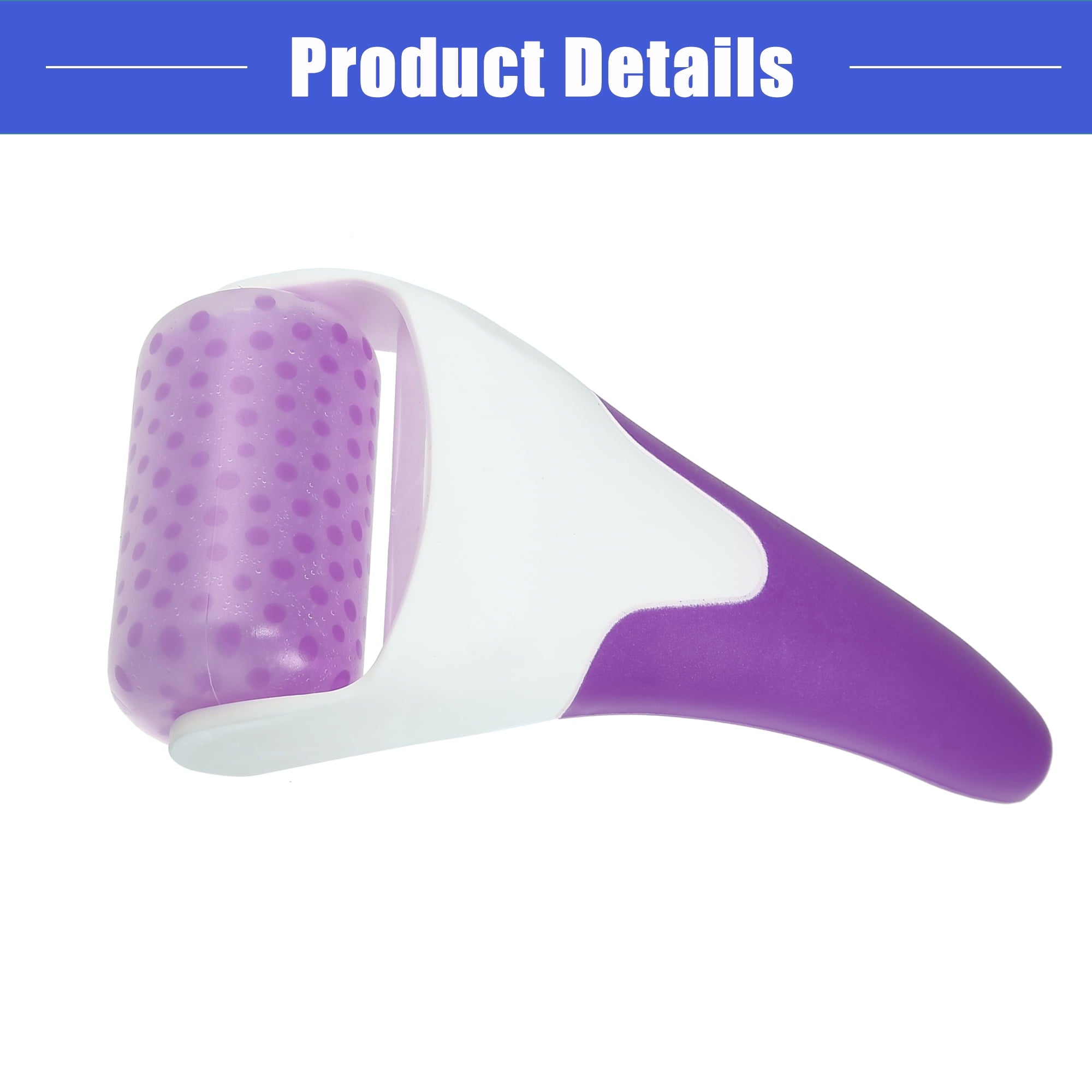 Vocoste 2 Pcs Ice Face Roller Massager Facial Roller Skin Care Tools Pink and Purple - Image 6