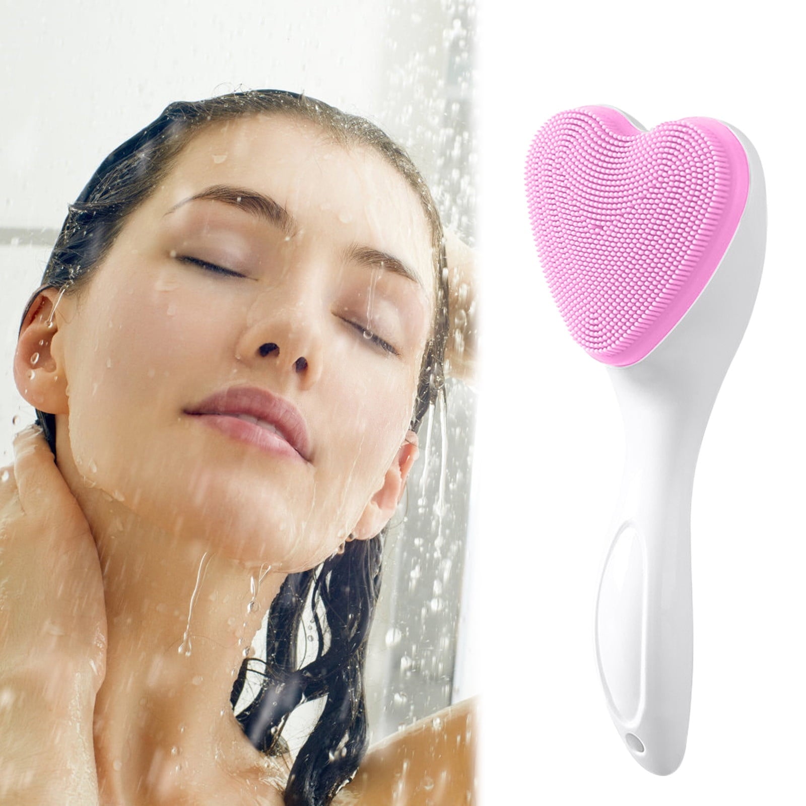 Gentle Facial Cleansing Brush for Exfoliation and Makeup Removal Handheld Cleaning Bath Tool for Skin Care - Image 2