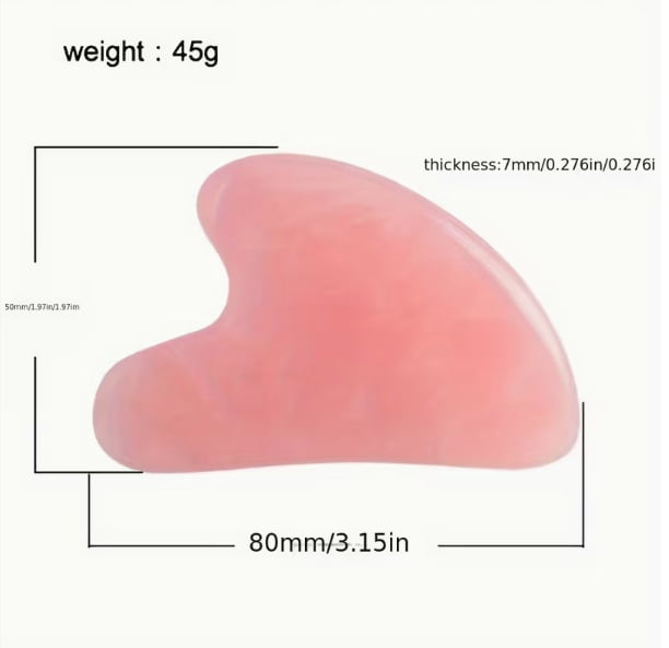 Natural Rose Quartz & Aventurine Gua Sha Facial Tools - Scraping Massage Instrument for All Genders - Promote Emotional Well-Being and Self- - Image 2