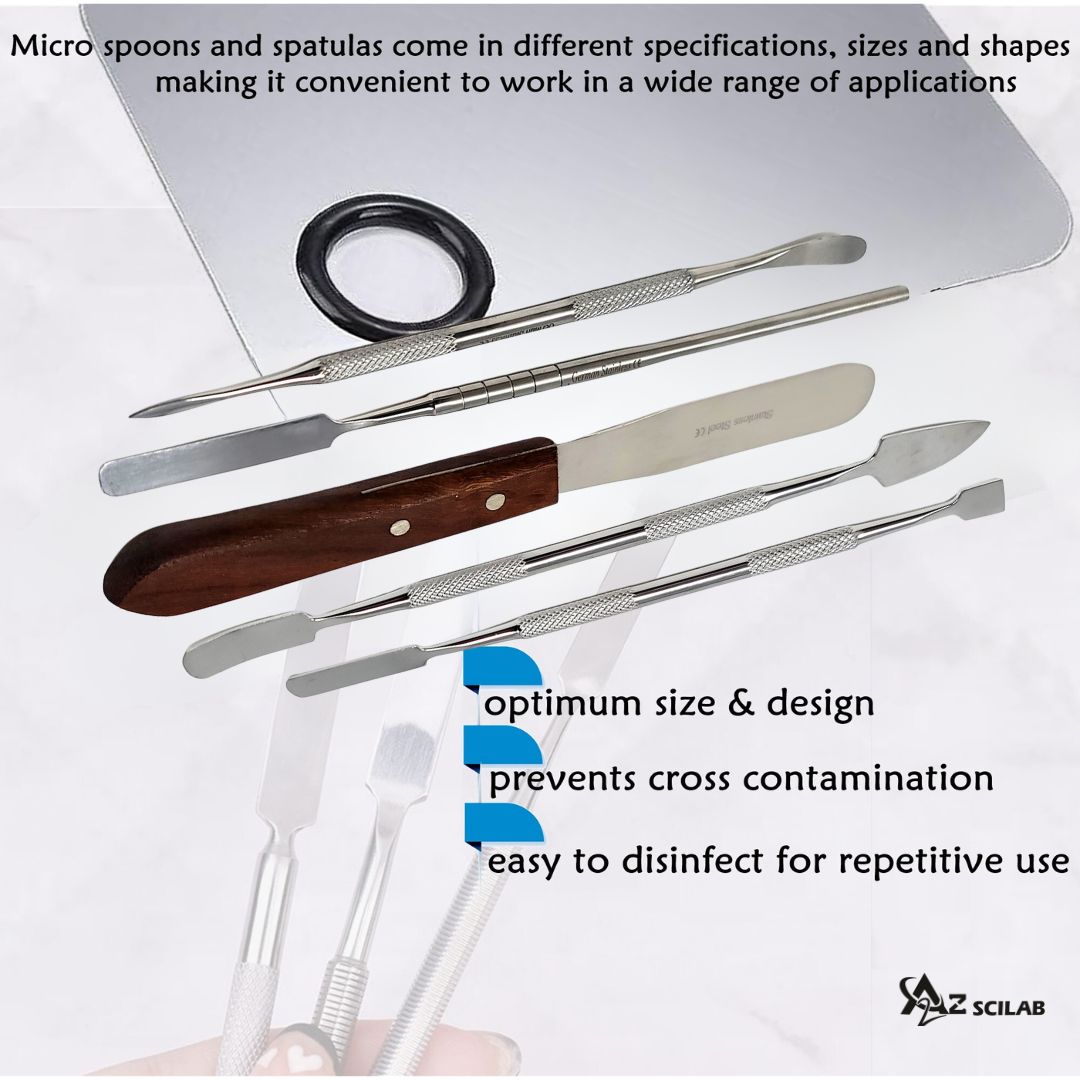Stainless Steel Cosmetic Stirring Safe Ergonomic For Artist For Cosmetics Store - 5 Pcs - Image 2