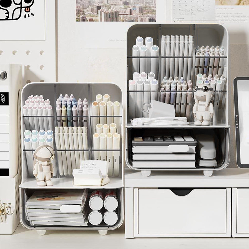 Makeup Organizer Skincare Organizer with Drawer, Makeup Brush organizer, Cosmetics Storage for skincare, Vanity, Make... - Image 4