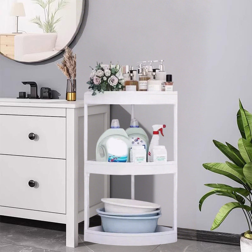 Miogawg Corner Bathroom Counter Organizer, Vanity Organizer Corner Shelf, Skincare, Makeup Countertop Organizers, Kitchen, Bathroom Counter - Image 5