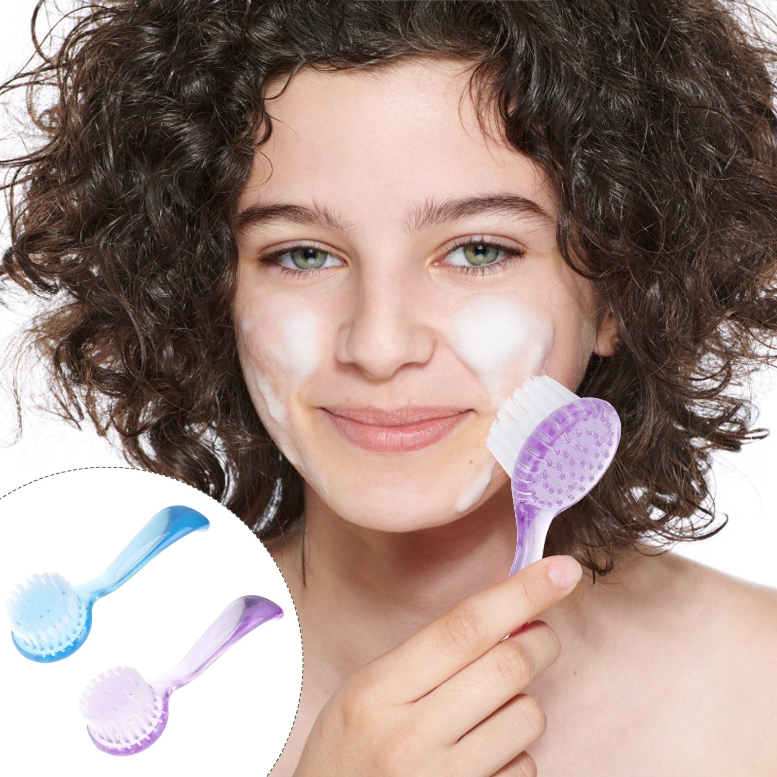 Brush Facial Face Brushes Scrub Manual Cleansing Exfoliating Handle Skin Massaging Blackhead Tool Wash Removingcare - Image 3