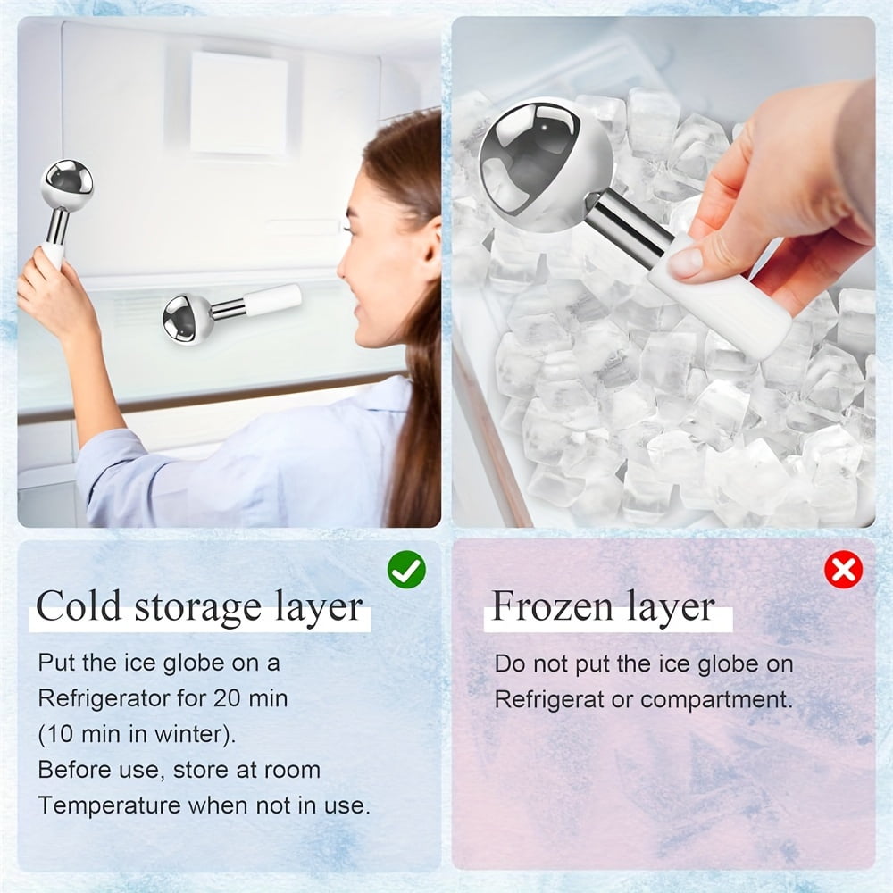 1/2pcs Stainless Steel Ice Ball for Face, Spa Massage Roller, Unscented Skin Care Tool, Body Massager, Ice Ball Roller, No Power Supply Need - Image 6