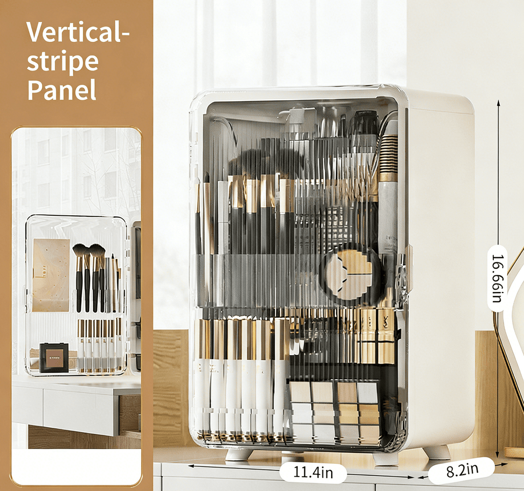 Makeup Organizer,Large Capacity Skincare Organizer for Vanity, Cosmetic Organizer with Non-Slip Feet and Transparent ... - Image 2
