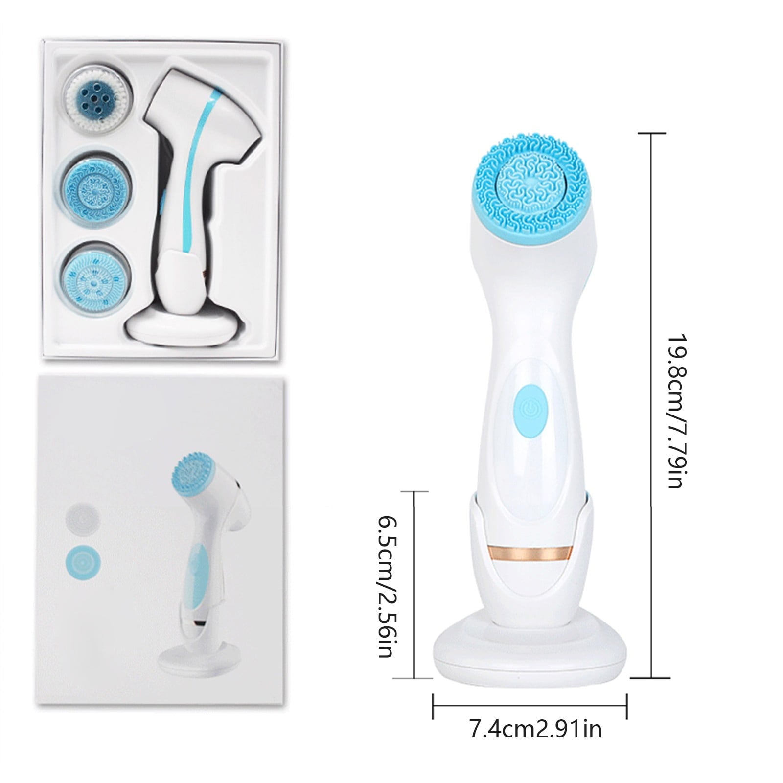 Beauty Instrument Facial Cleanser Household Brush Silicone Cleaning Tool for Routine - Image 3