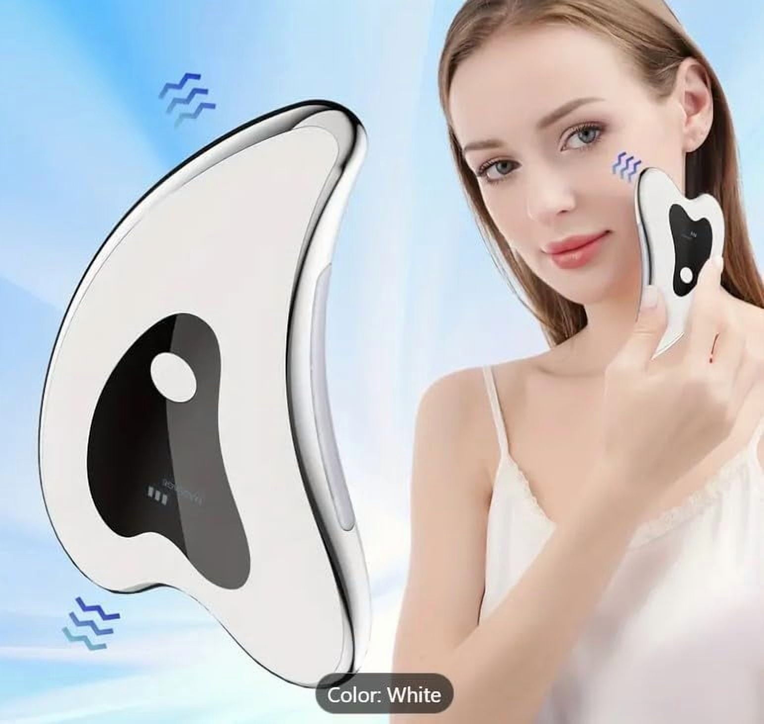Electric Gua Sha Facial Tools - Face Sculpting Tool/Lift Device - Heated & Vibration & Red Light Massager, Anti-Aging... - Image 2