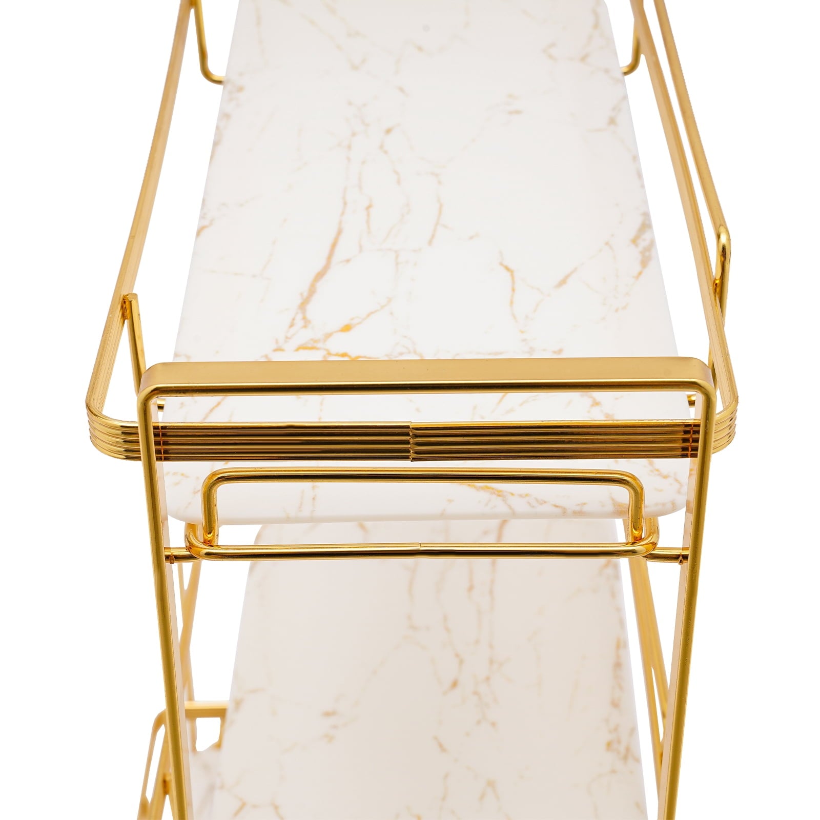 Bathroom Countertop Organizer, Gold Bathroom Vanity Counter Organizer with Small Storage Basket for Skincare Makeup P... - Image 6