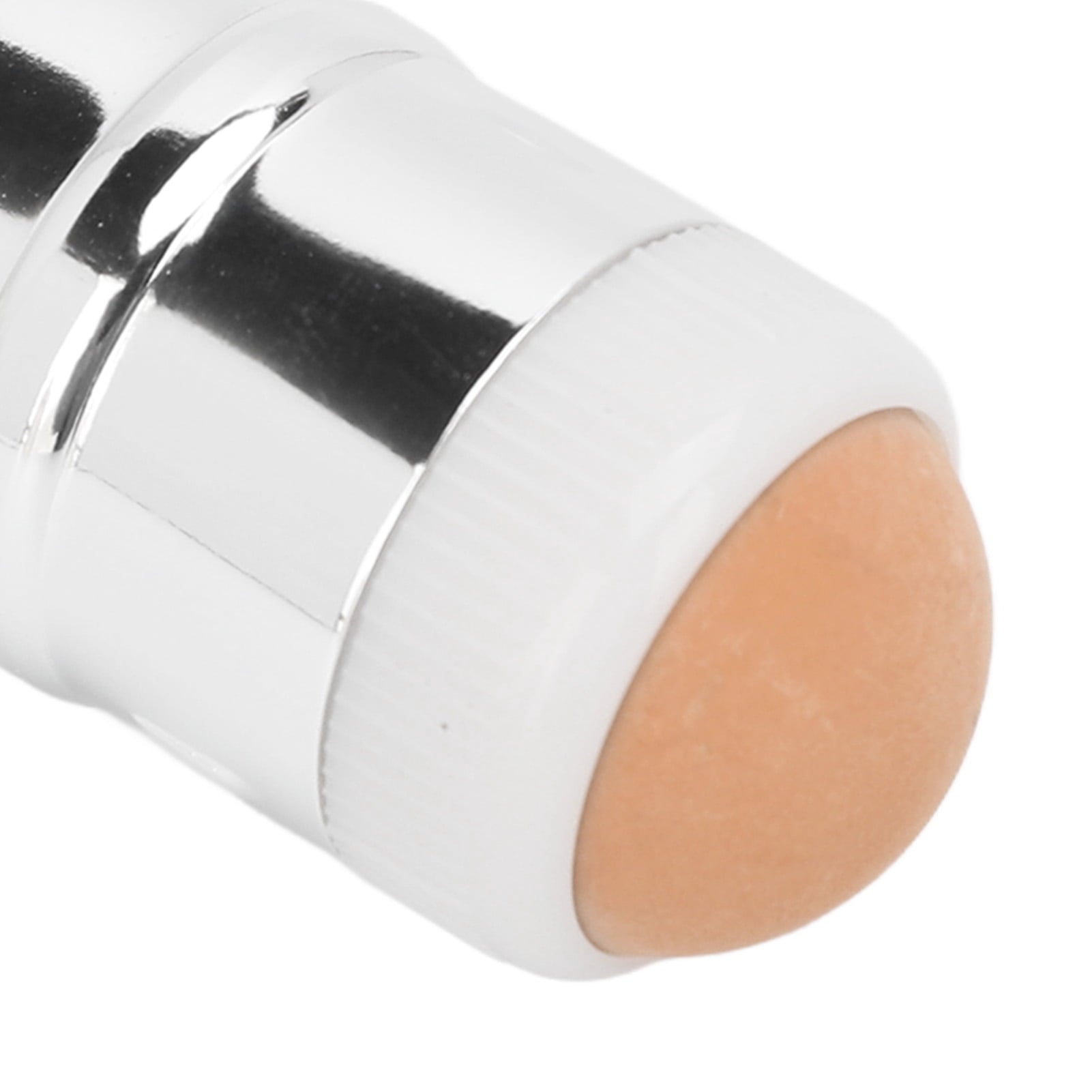 2-in-1 Face Oil Absorbing Volcanic Roller with Retractable Foundation Brush, Brown - Reusable Facial Skincare Tool fo... - Image 3