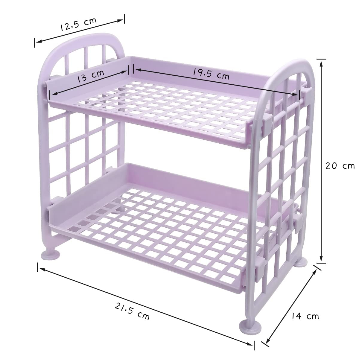 Bathroom Organizers and Storage, Makeup & Jewelry Organizer, Desk Rack Cosmetic Stationery Organizer, 2-Tier Multifun... - Image 3