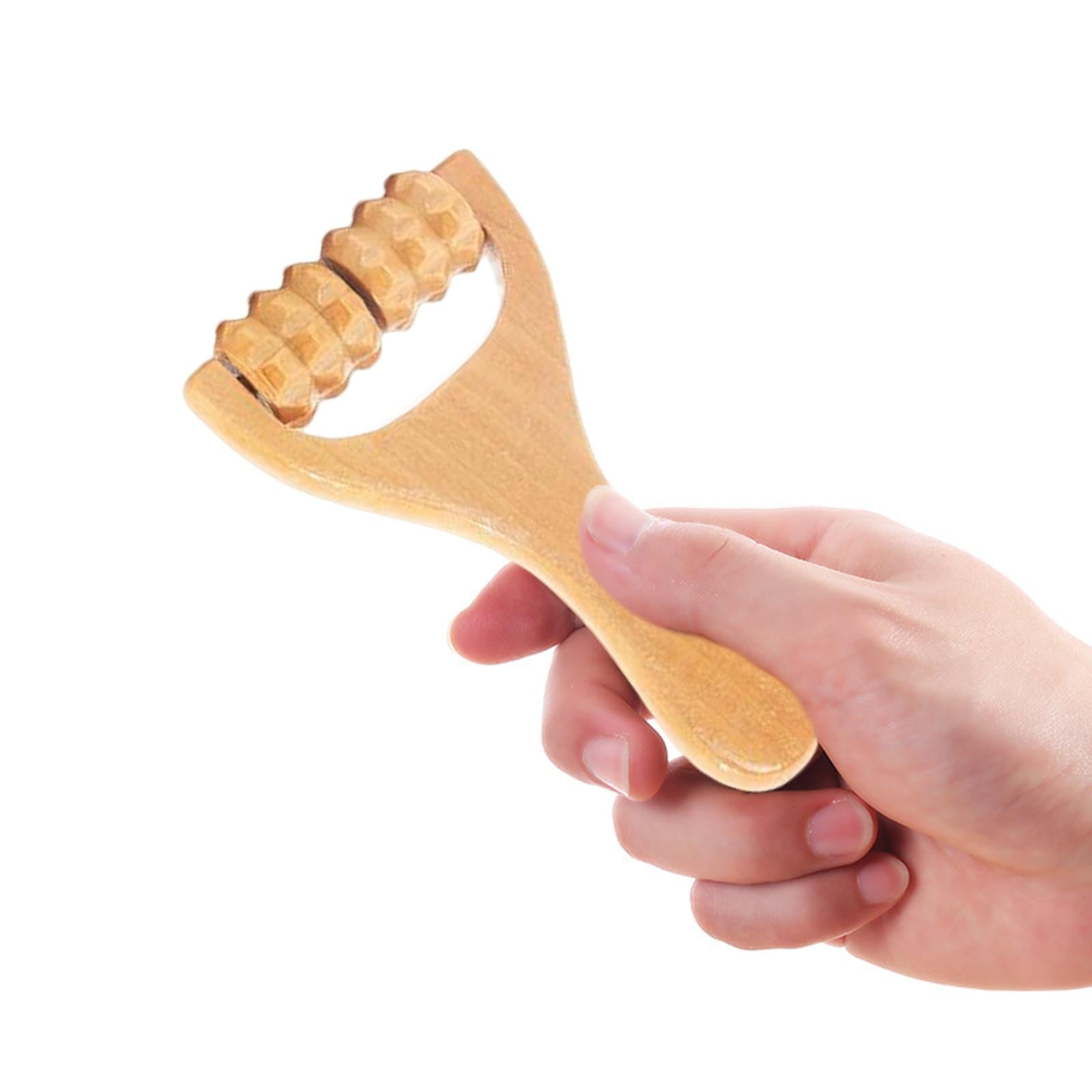 Manual Handheld Roller Massager Professional Wooden Body Massage Tool for Shoulders, Face, Thighs, Back, Hands Style B - Image 6