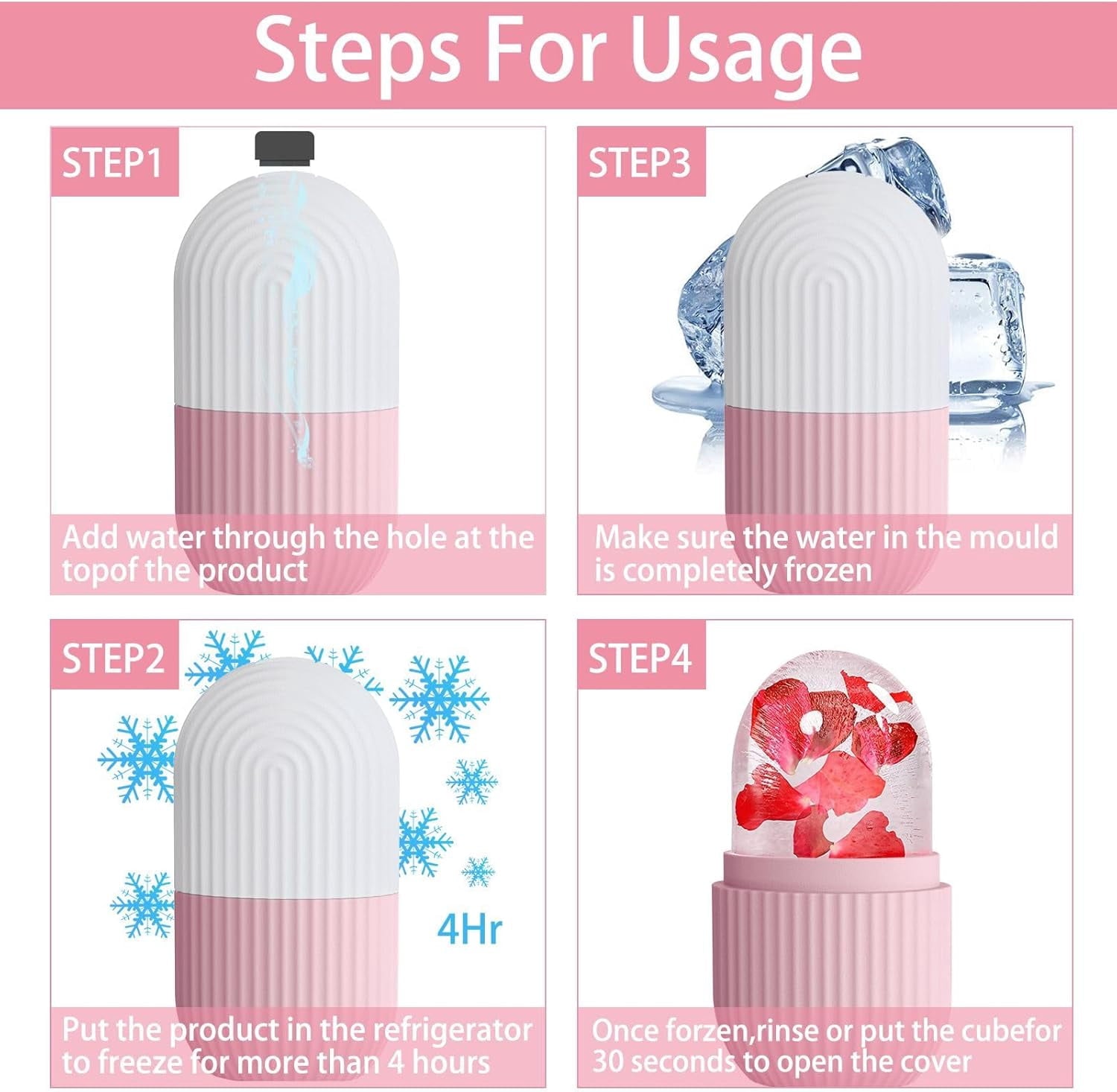 Massager for Face, Eyes and Neck Naturally Conditioning and Skin Care,De-Puff Eye Bags,Reduce Migraine Pain,Reusable ... - Image 4