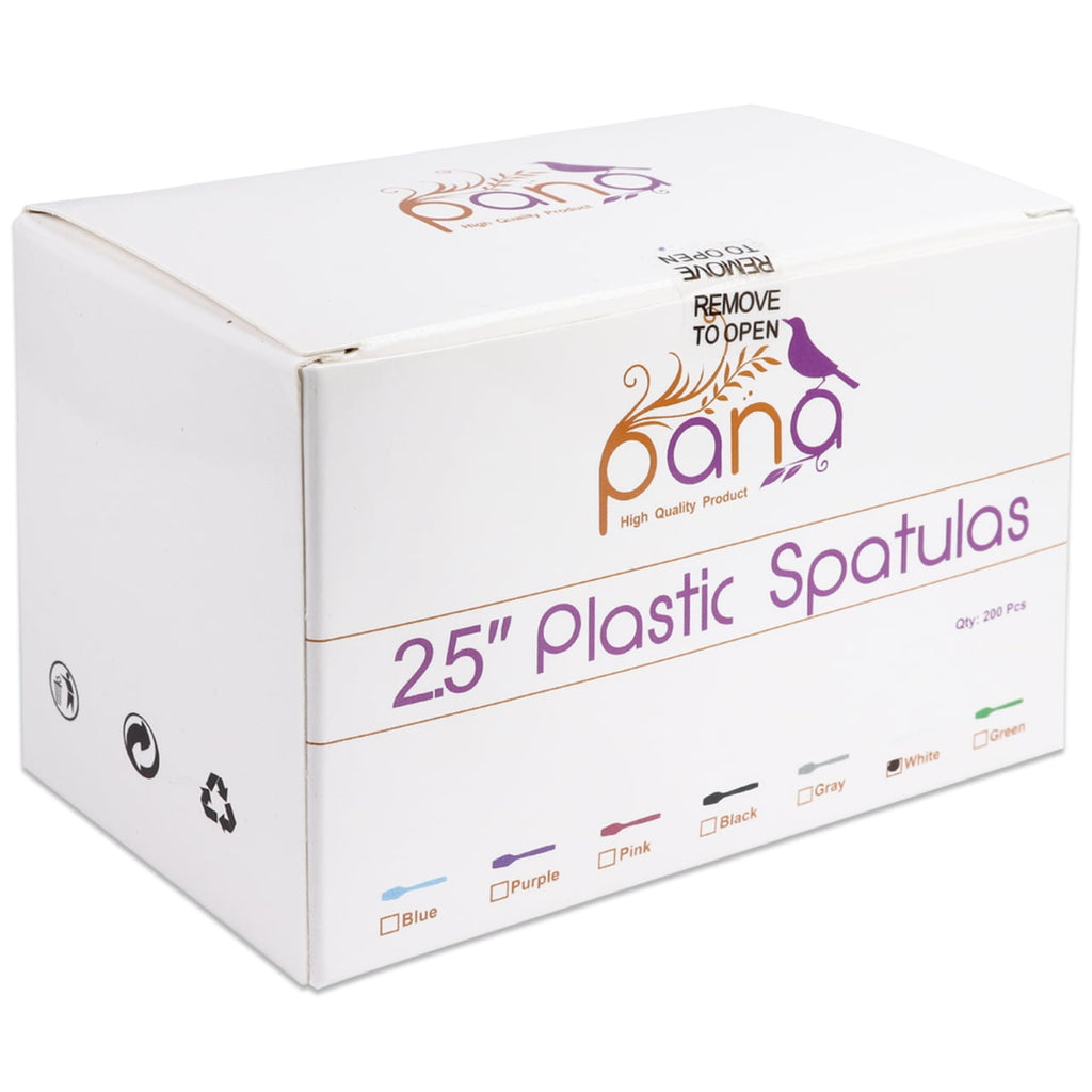 200 Cosmetic Disposable Plastic 2.5” Spatulas for Skin Care Facial Mask Spatula (White – 200 in a Box) - Image 5