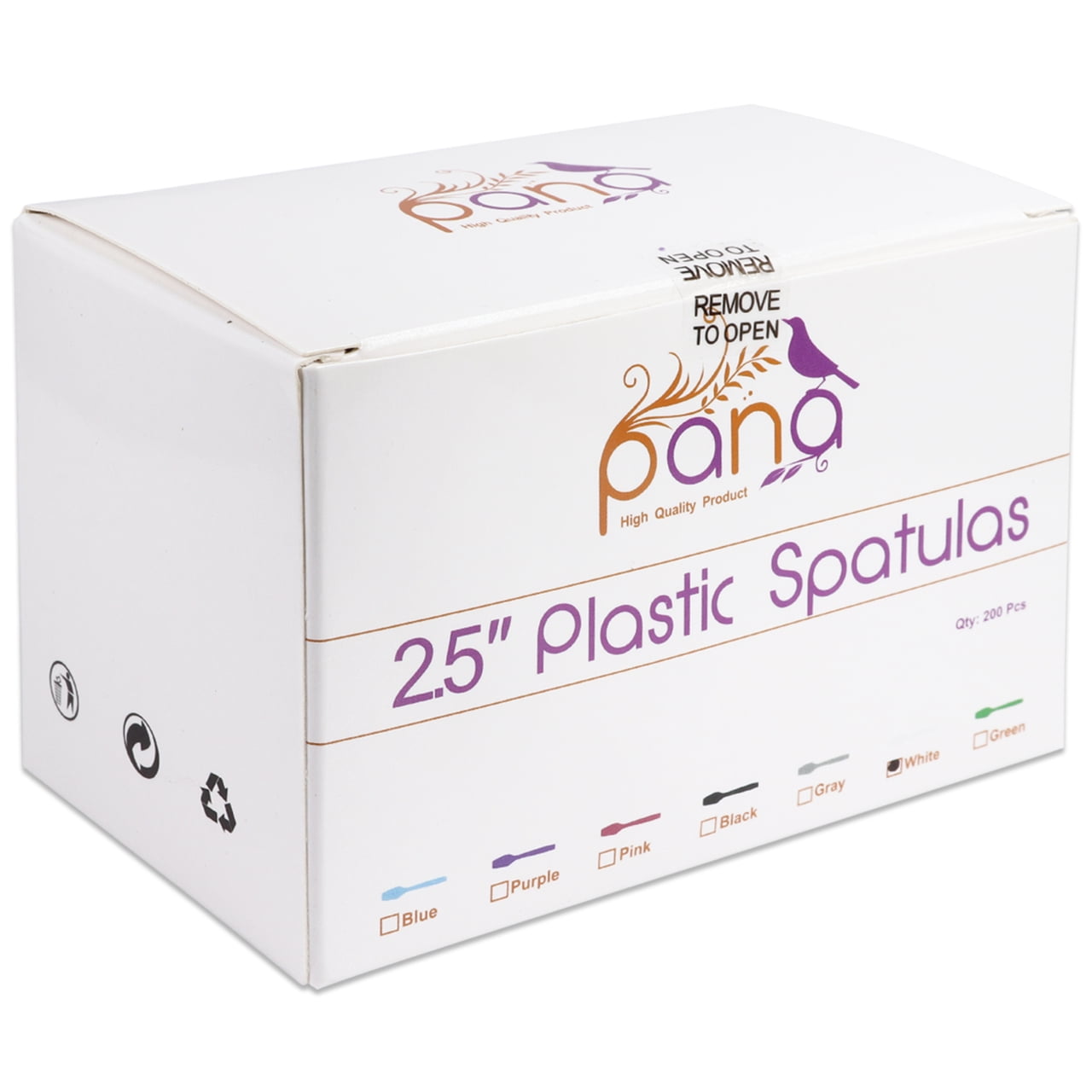 200 Cosmetic Disposable Plastic 2.5” Spatulas for Skin Care Facial Mask Spatula (White – 200 in a Box) - Image 5