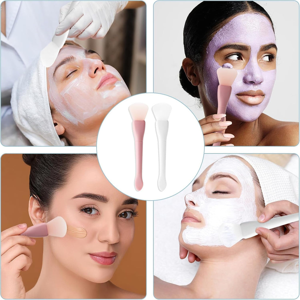 2 Pcs Silicone Face Mask Brush Applicator Face Mask Spatula Facial Mask Brush Skincare Applicator For Facial Mud, Cla... - Image 6