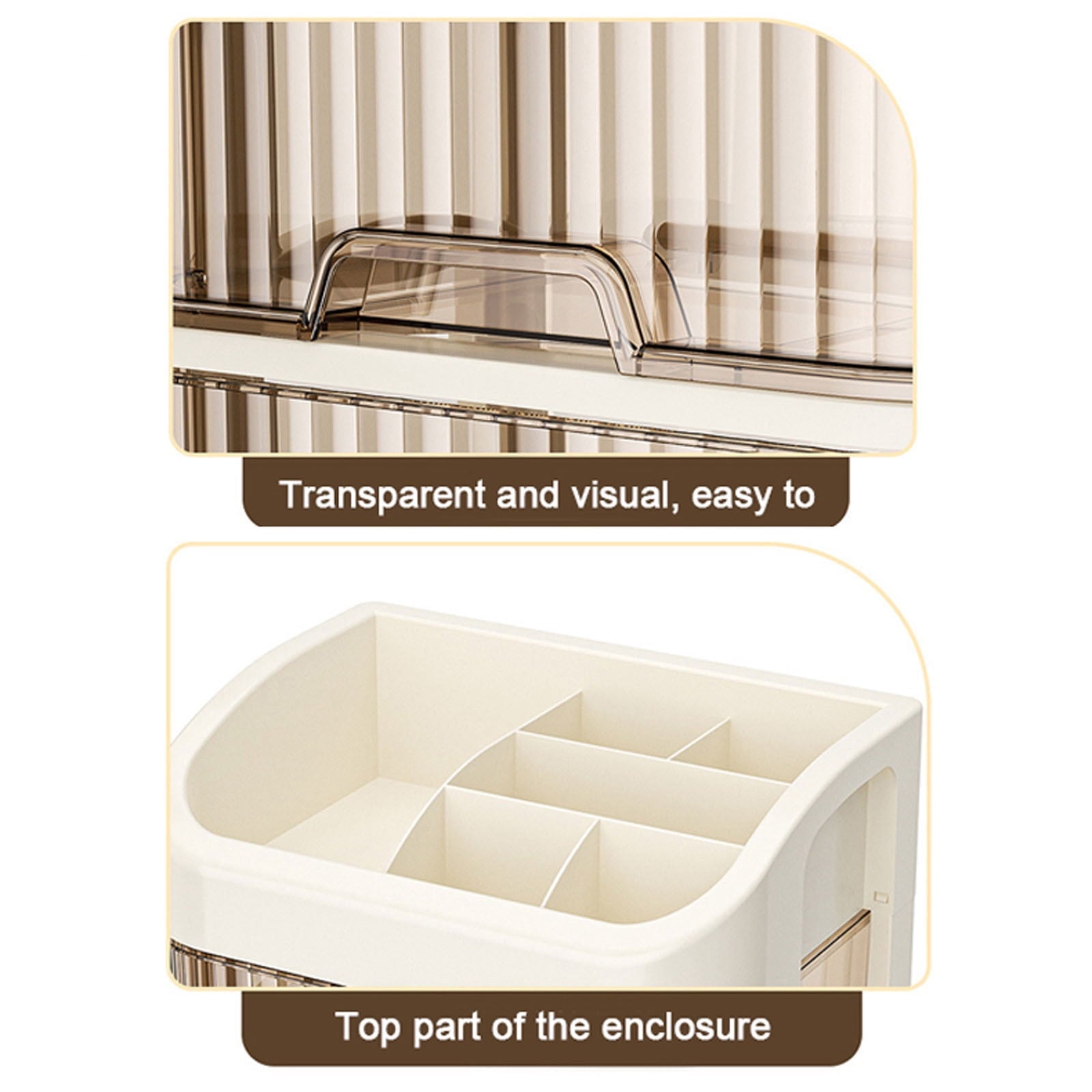 Blueek Cosmetic Organizer for Vanity Skincare, Makeup Organizer for Bathroom Countertop Vanity, Skin Care Product Jewelry Storage Box. - Image 6