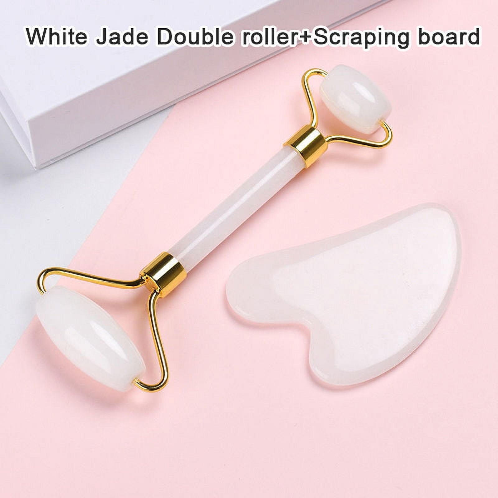 Jade Roller Gua sha Board Anti Aging Face Massage Beauty Care Slimming Tools - Image 3