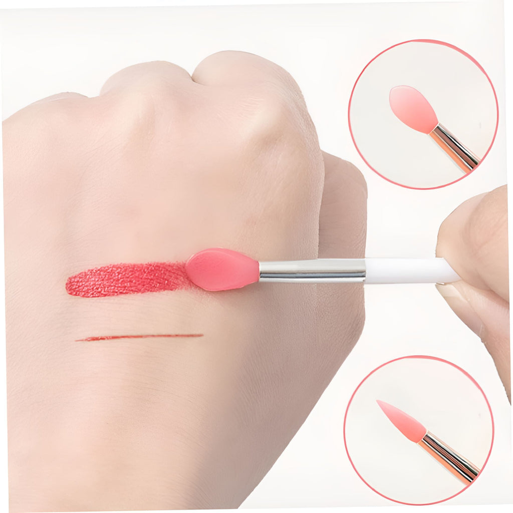 Silicone Lip Brushes Mini Lip Scrub Brush Reusable Lip Balm Applicators for Lip Care Lip Brushes - Image 3
