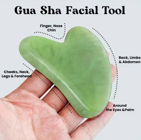 Natural Rose Quartz & Aventurine Gua Sha Facial Tools - Scraping Massage Instrument for All Genders - Promote Emotional Well-Being and Self- - Image 5