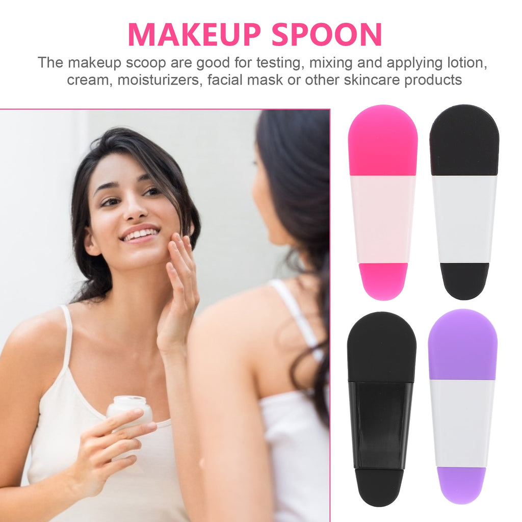 8Pcs Eye Cream Spoon Silicone Beauty Scoop for Home Use Facial Cream Applicator - Image 6