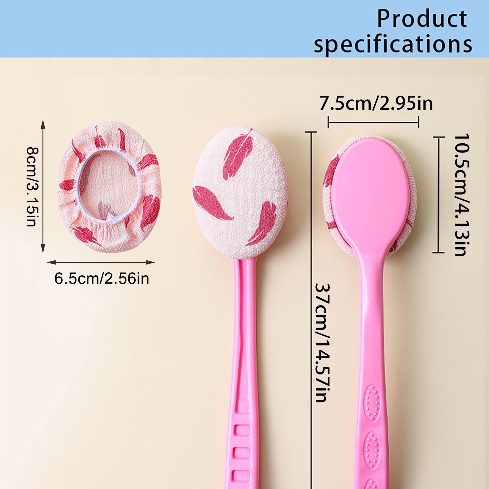 for Back – Long Handle Cream s Wand, Tool to Apply Sunscreen, Body & Feet, Stick Brush Gift for Women, Men, Elderly,C... - Image 2